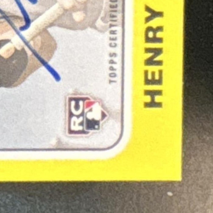 2024 Topps Heritage Henry Davis Real One Auto RC Pittsburgh Pirates - Sports Cards