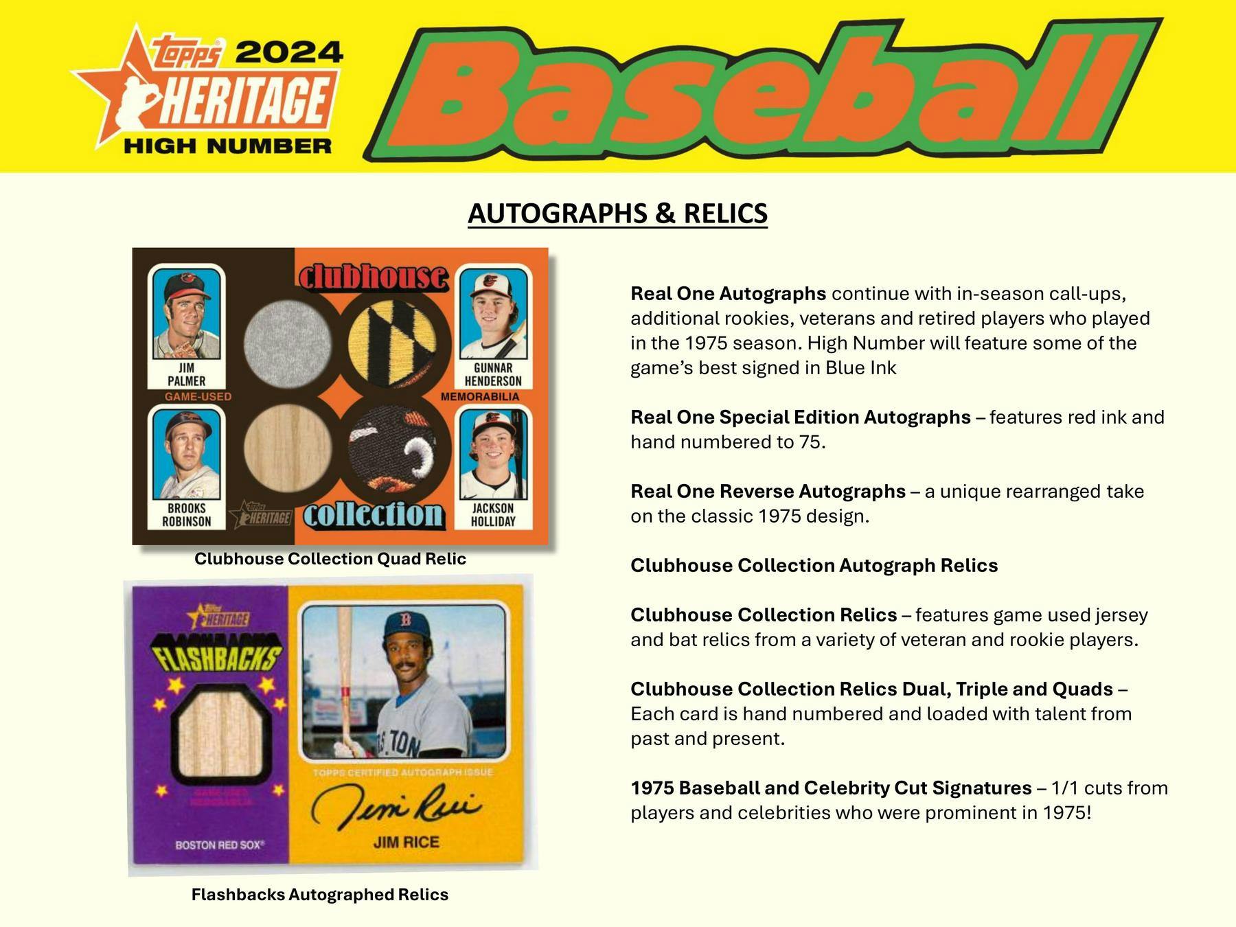 2024 Topps Heritage High Number Baseball Blaster Box - MLB Blaster Box