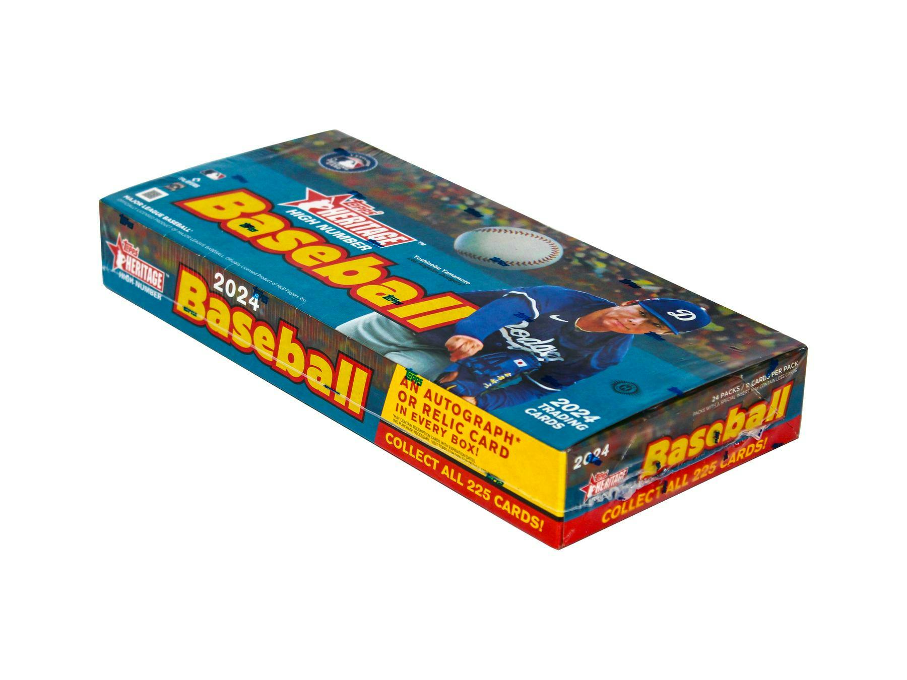 2024 Topps Heritage High Number Baseball Hobby Box (1 Auto or Relic) - MLB hobby