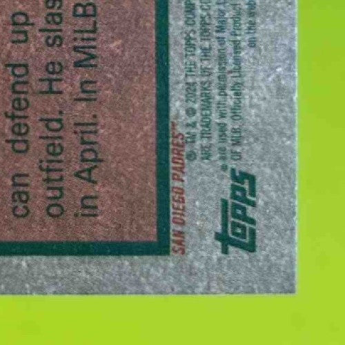 2024 Topps Heritage High Number Jackson Merrill Green Bordered #689 RC Padres - Sports Cards