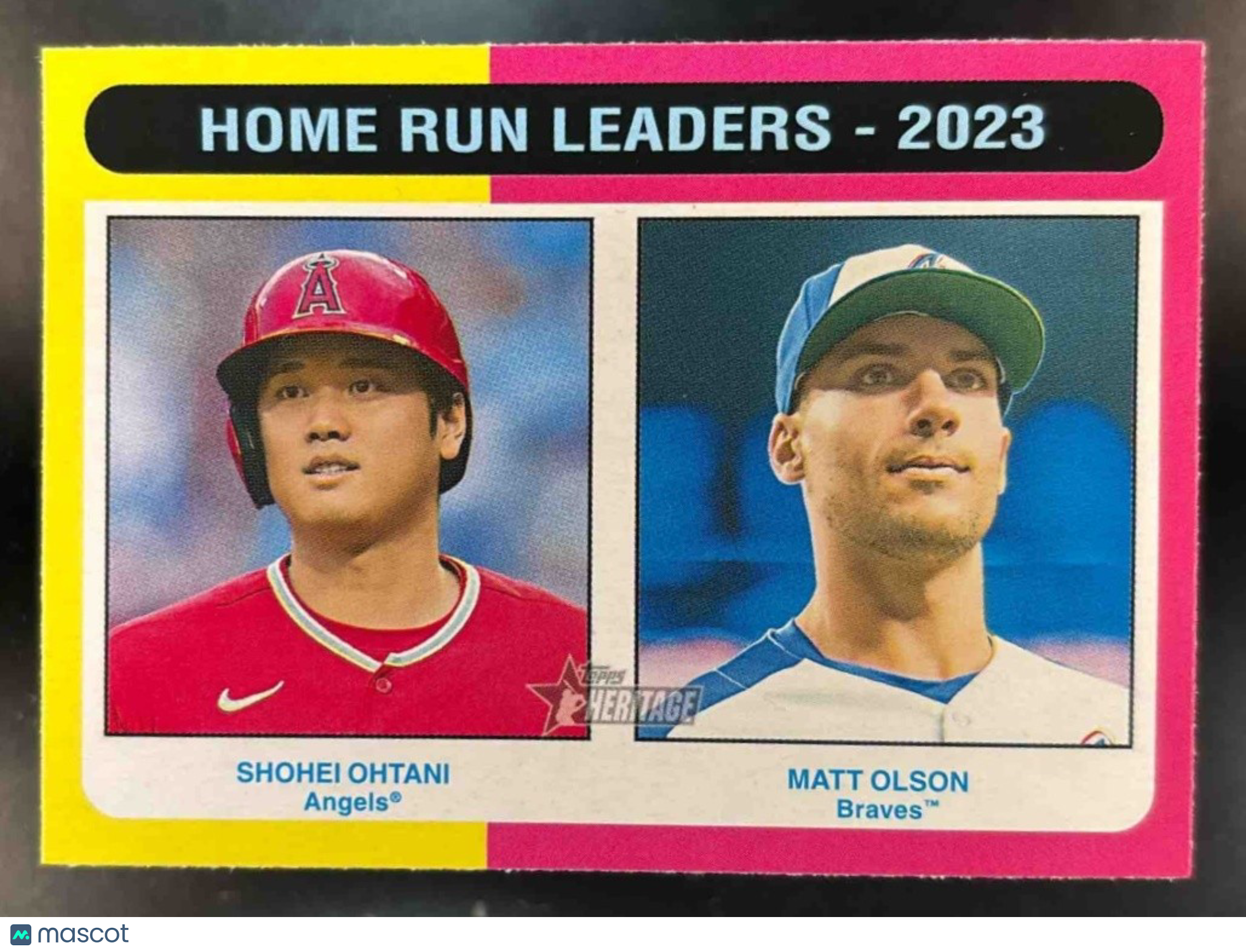 2024 Topps Heritage Home Run Leaders - 2023 Shohei Ohtani Matt Olson #307 Astros - Sports Cards