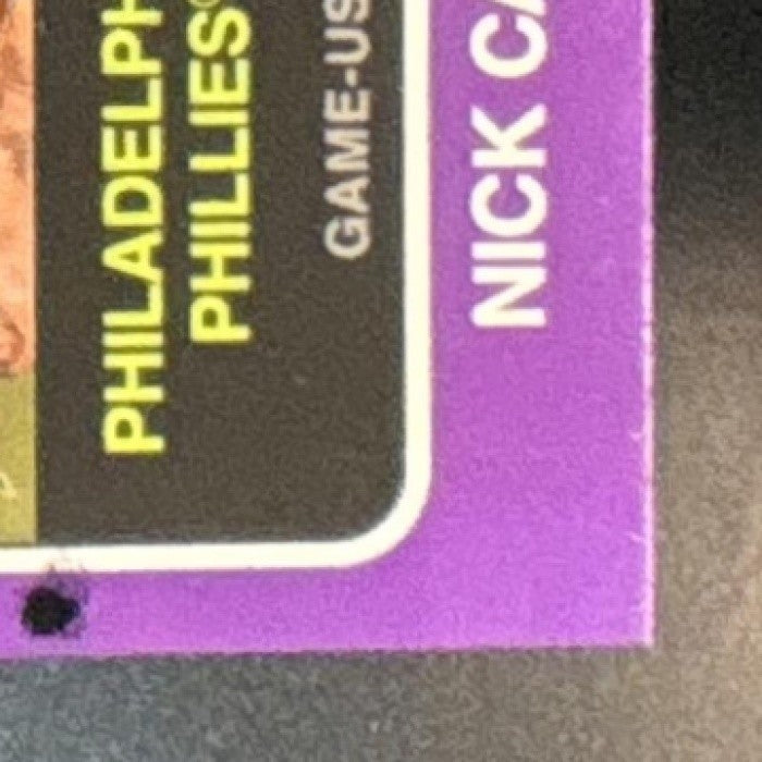 2024 Topps Heritage Nick Castellanos Clubhouse Collection Relics Phillies - Sports Cards