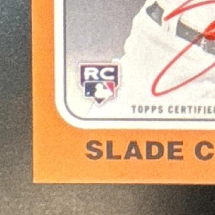 2024 Topps Heritage Slade Cecconi Real One Auto Red Ink /75 RC Diamondbacks - Sports Cards