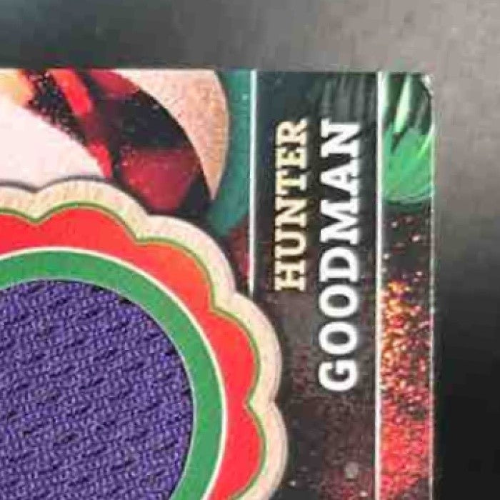 2024 Topps Holiday Hunter Goodman Relics RC Colorado Rockies - Sports Cards