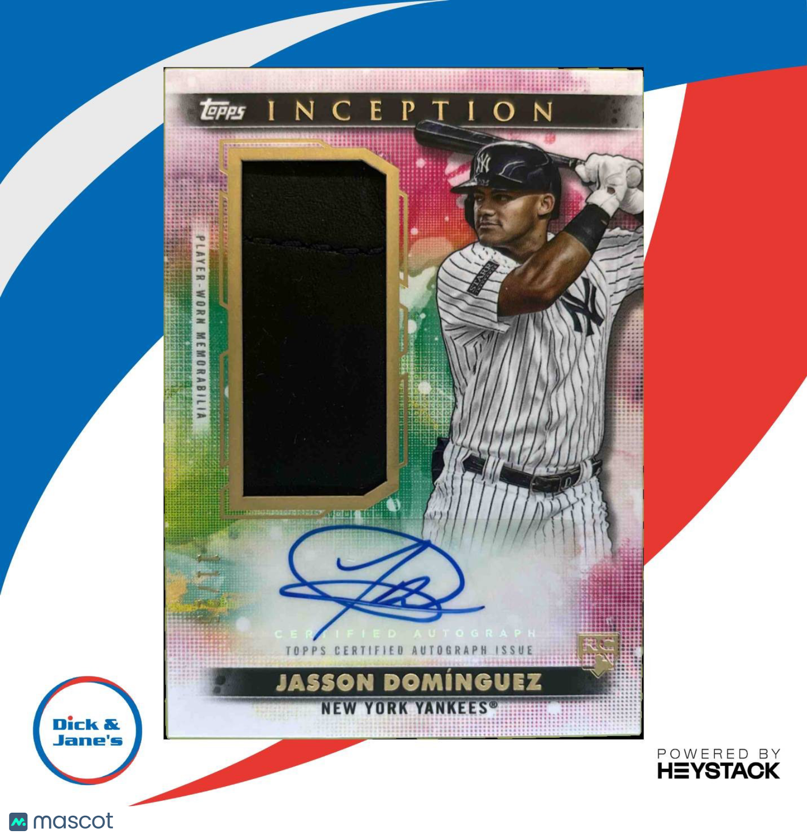 2024 Topps Inception Jasson Dominguez Auto Relic Cards Fielding Glove 11/25 NYY Sports Cards