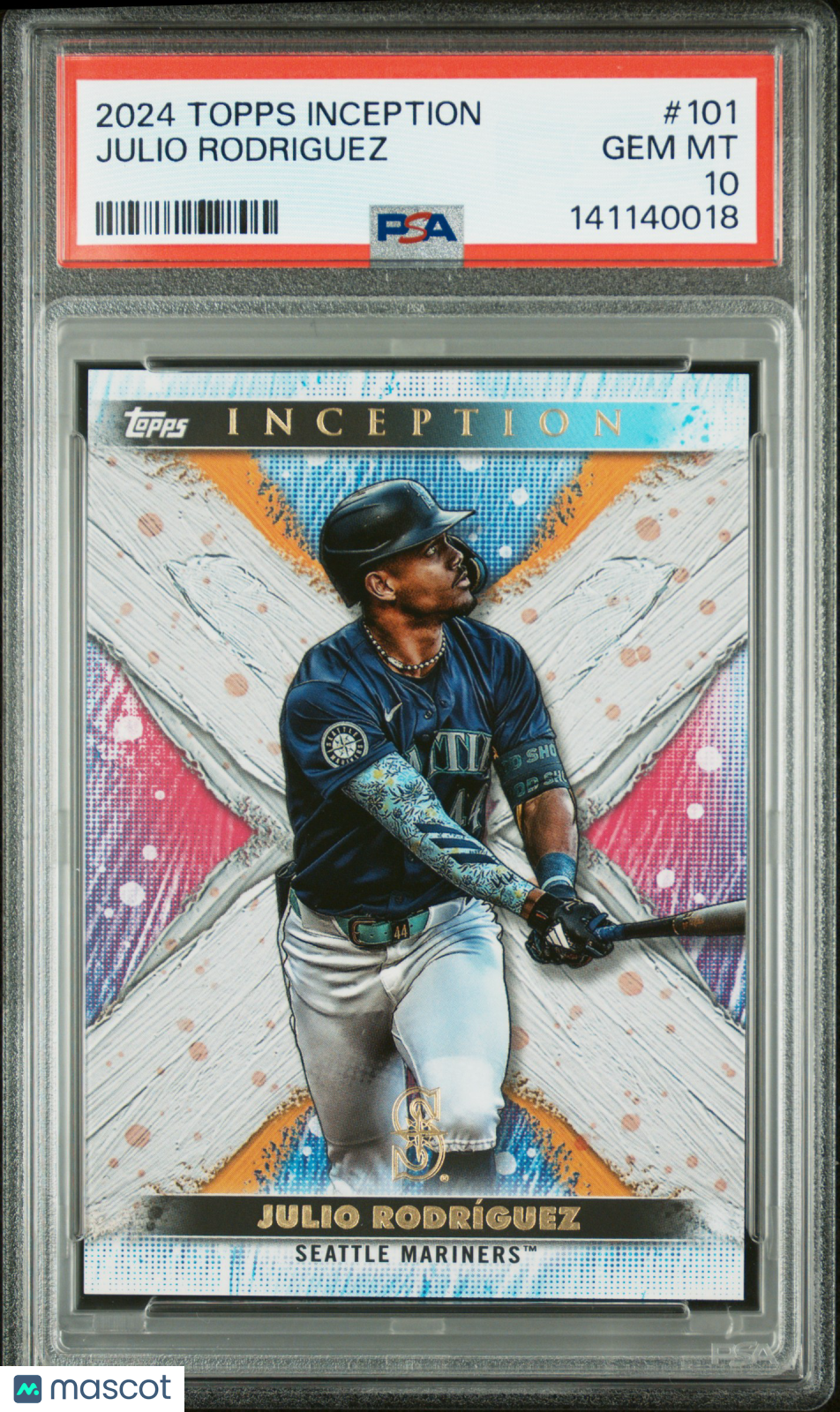 【超希少_PSA10】Julio Rodriguez_RCカード_1桁シリアル 2024 Topps Inception Julio Rodriguez #101 PSA 10