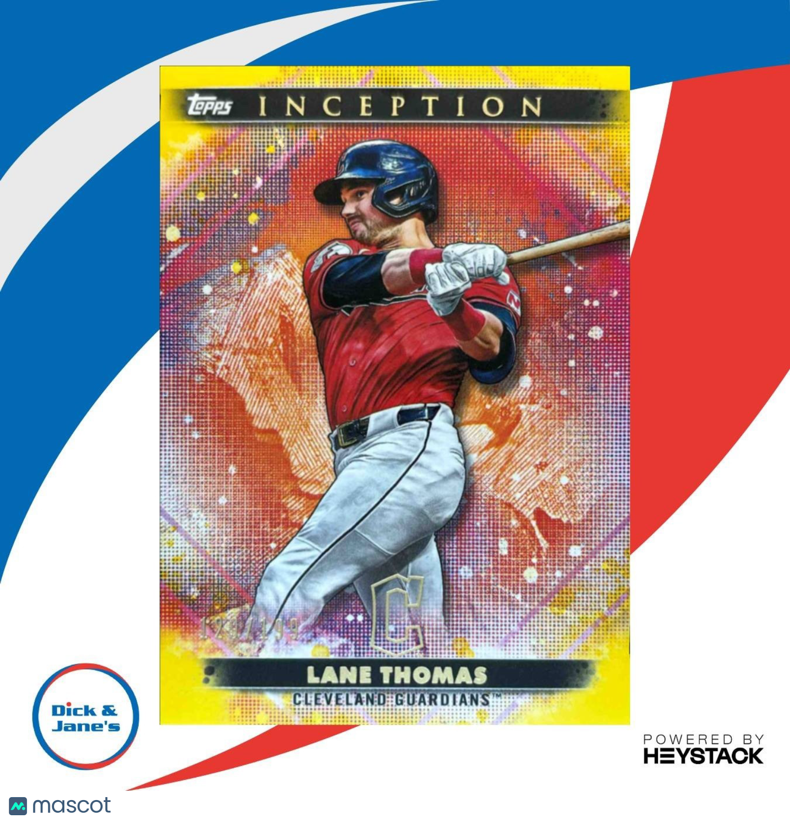 2024 Topps Inception Lane Thomas Yellow 125/199 #68 Cleveland Guardians - Sports Cards