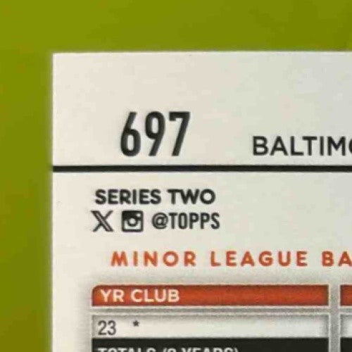 2024 Topps Jackson Holliday Black Box SSP #697 RC Baltimore Orioles Rookie Card - Sports Cards