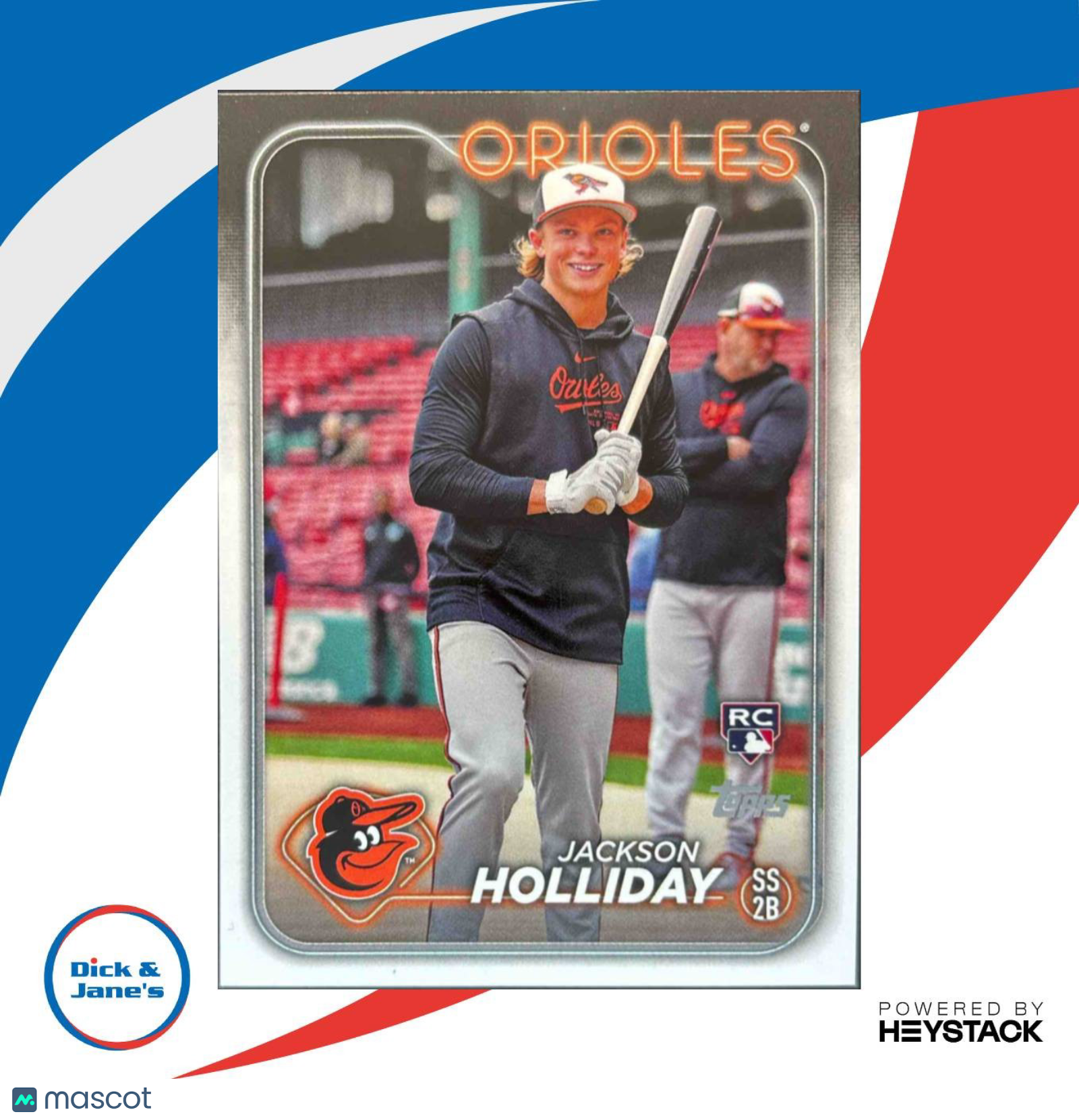 2024 Topps Jackson Holliday Rookie Variations #697 RC Baltimore Orioles - Sports Cards