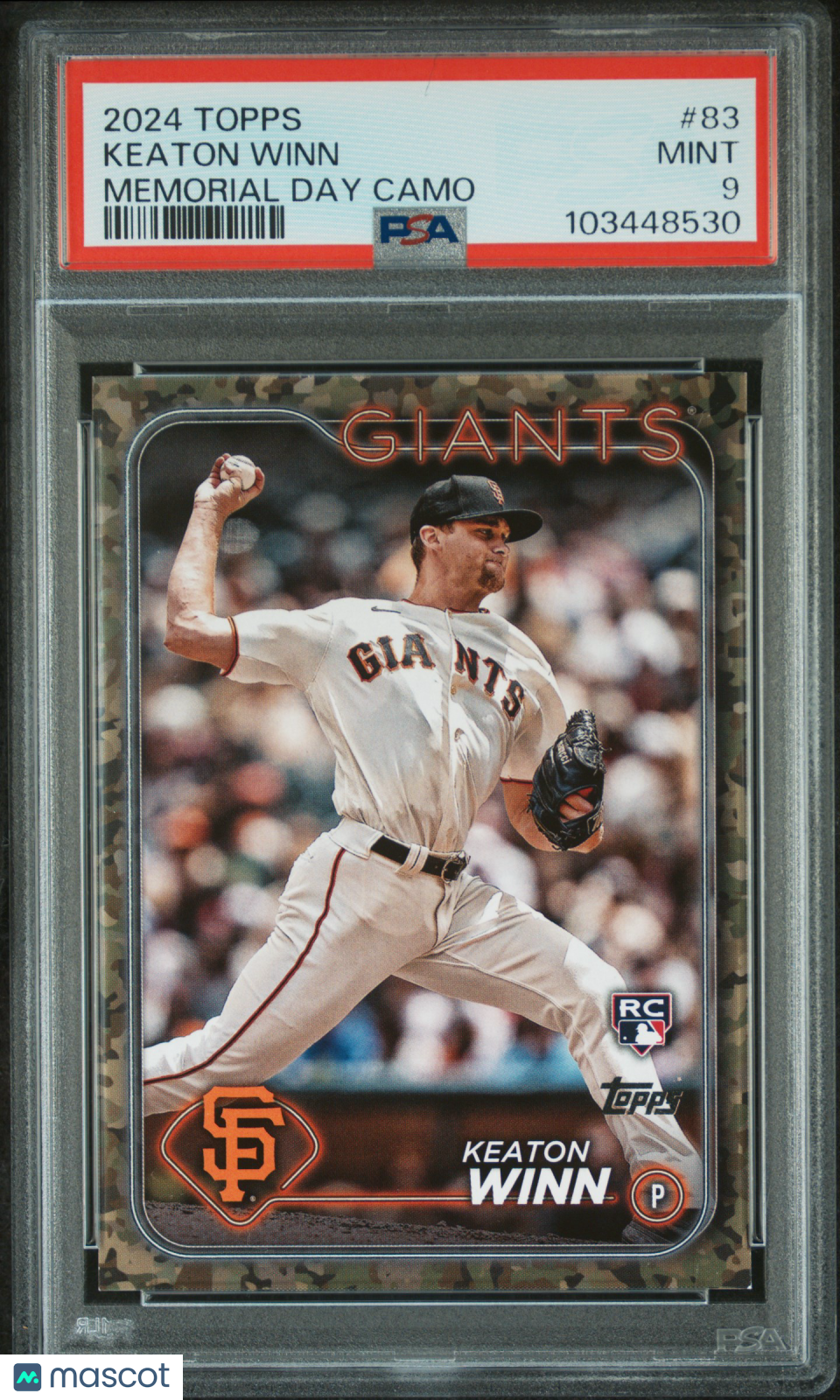 2024 Topps Keaton Winn Memorial Day Camo #83 PSA 9 - Graded Sports Cards
