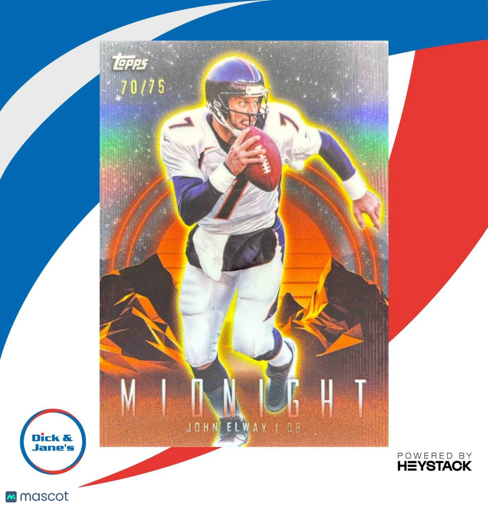 2024 Topps Midnight John Elway Dusk 70/75 #30 Denver Broncos - Sports Cards