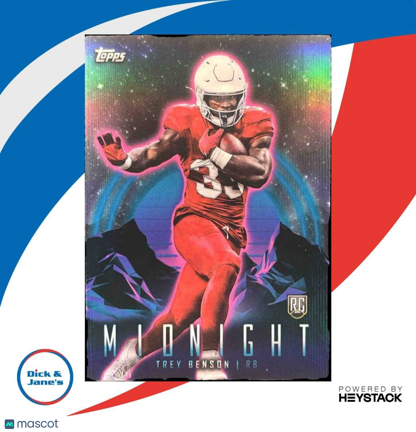 2024 Topps Midnight Trey Benson #2 RC Arizona Cardinals - Sports Cards