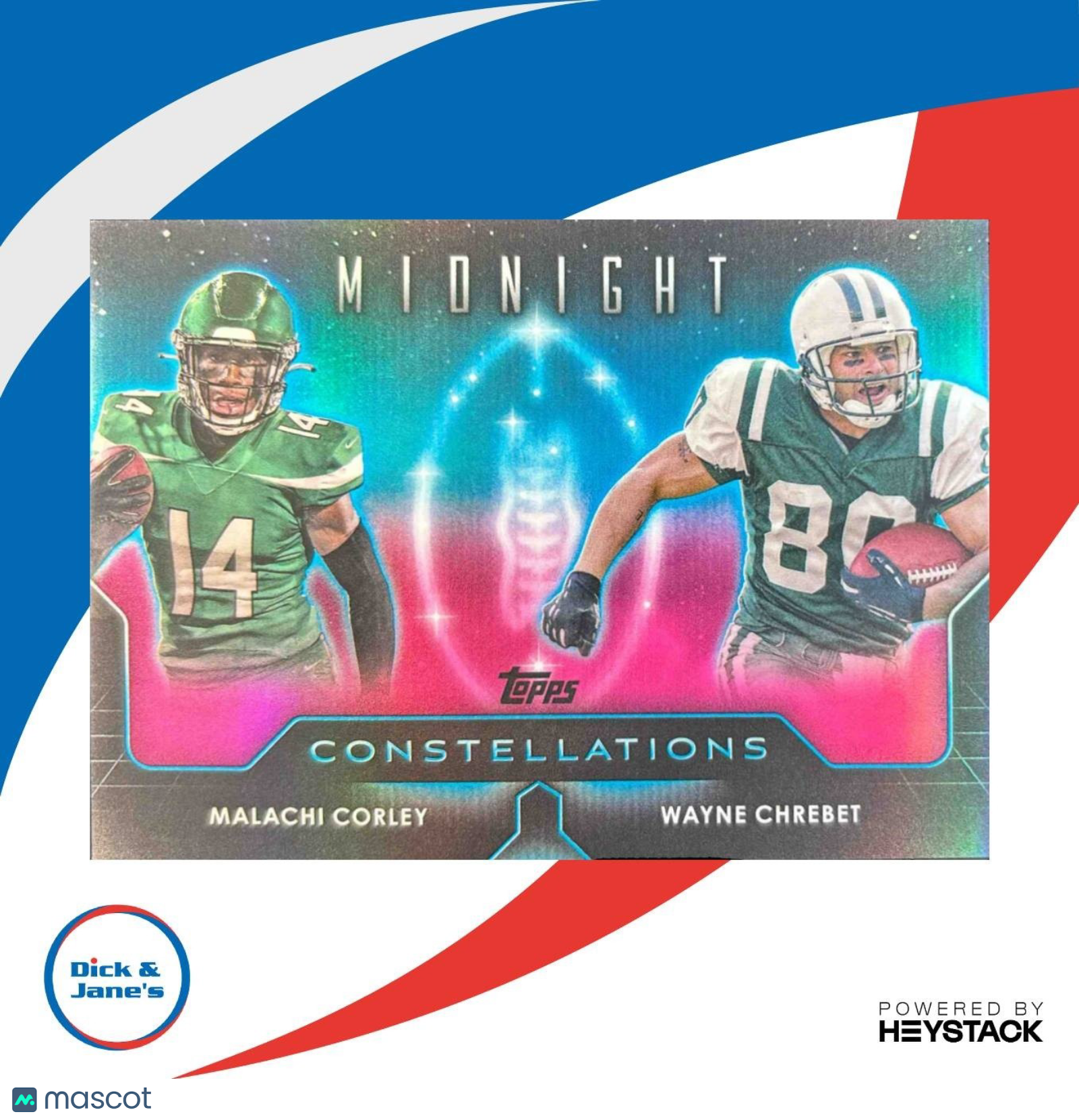 2024 Topps Midnight Wayne Chrebet Malachi Corley Constellations #C-15 RC Jets - Sports Cards