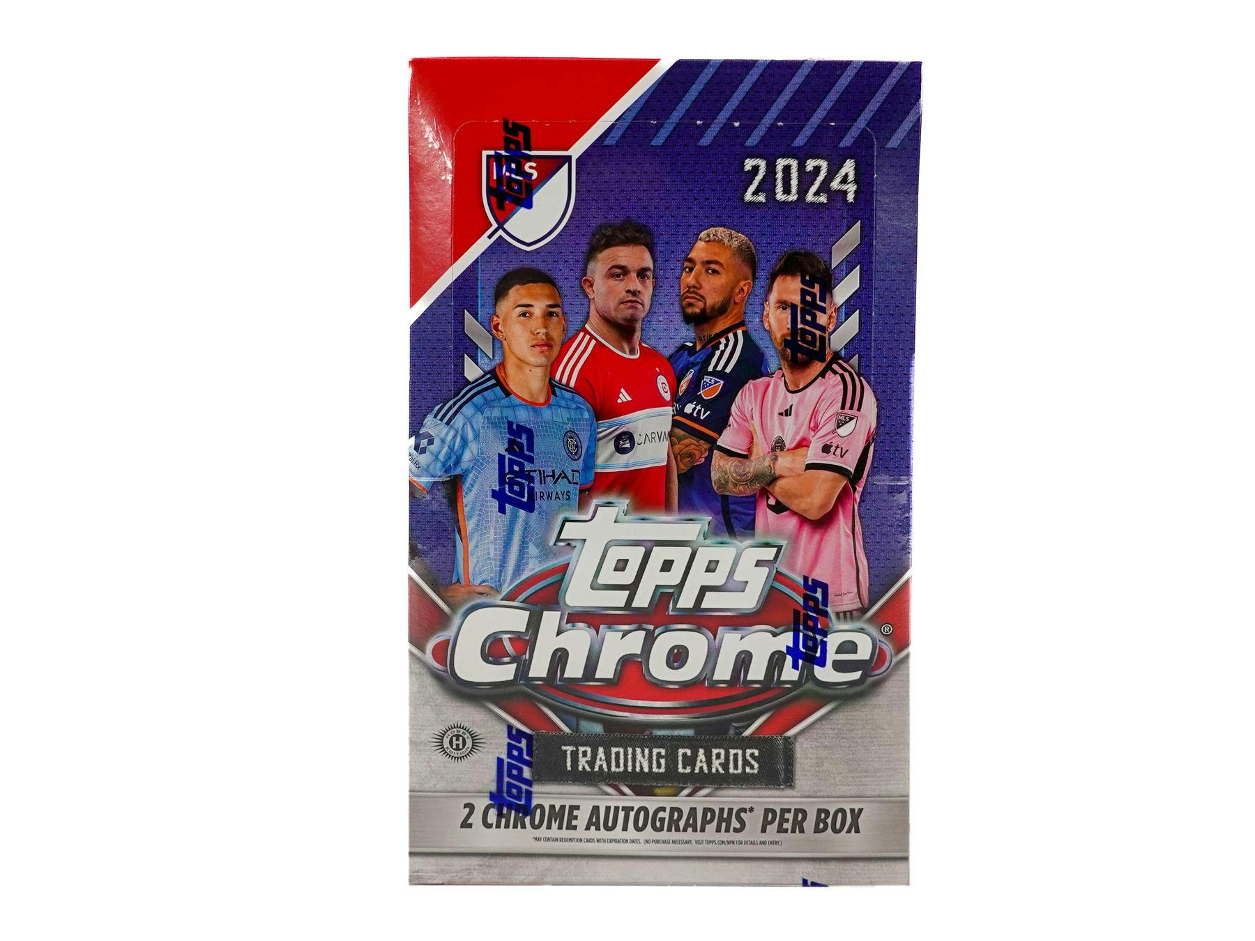 2024 Topps MLS Major League Soccer Chrome Hobby Box (2 Autos) - Soccer Hobby Box