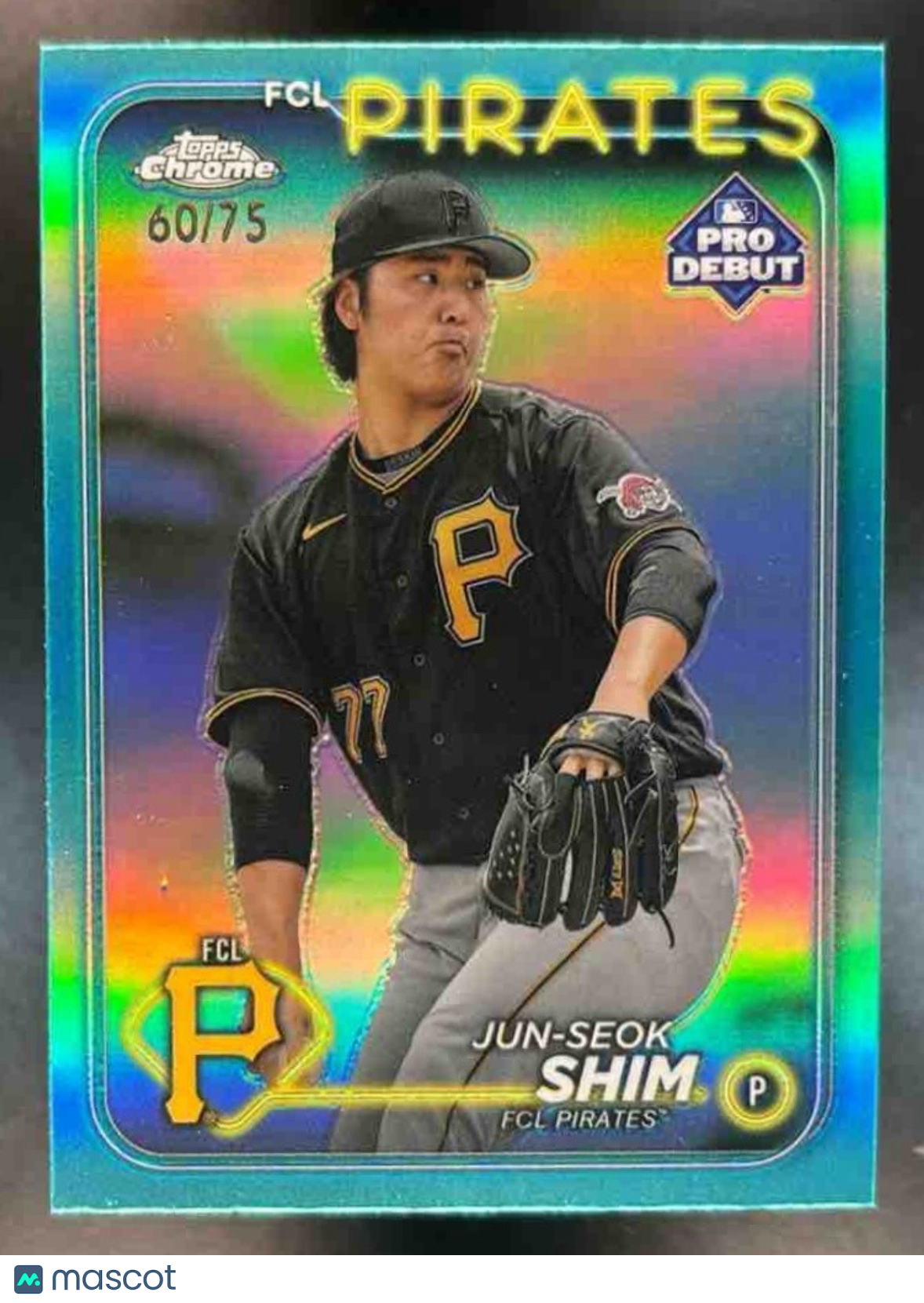 2024 Topps Pro Debut Jun-Seok Shim Chrome Aqua /75 #PDC-59 - Sports Cards