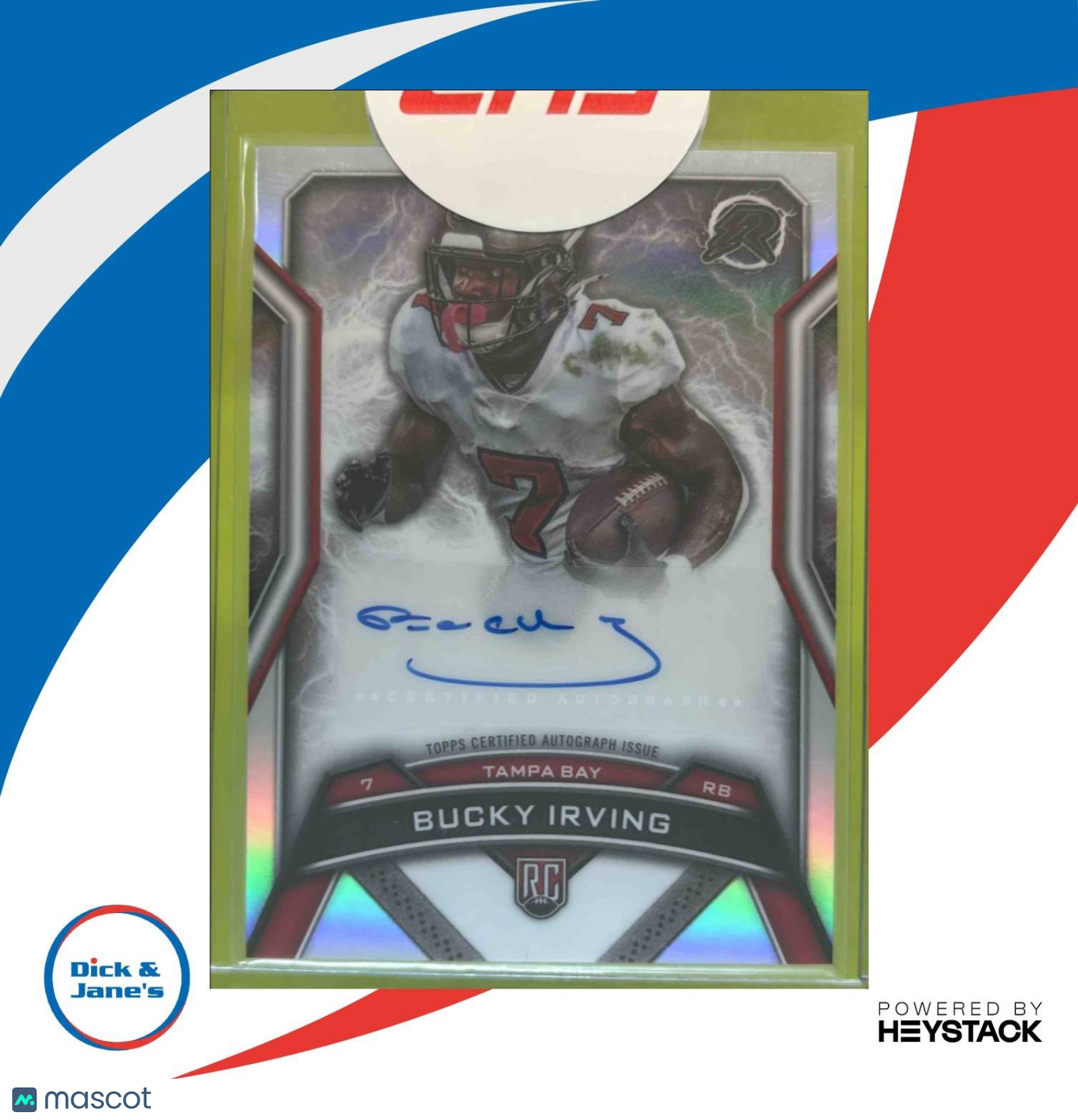 2024 Topps Resurgence Bucky Irving Rookie Signature Auto Tampa Bay Buccaneers - Sports Cards