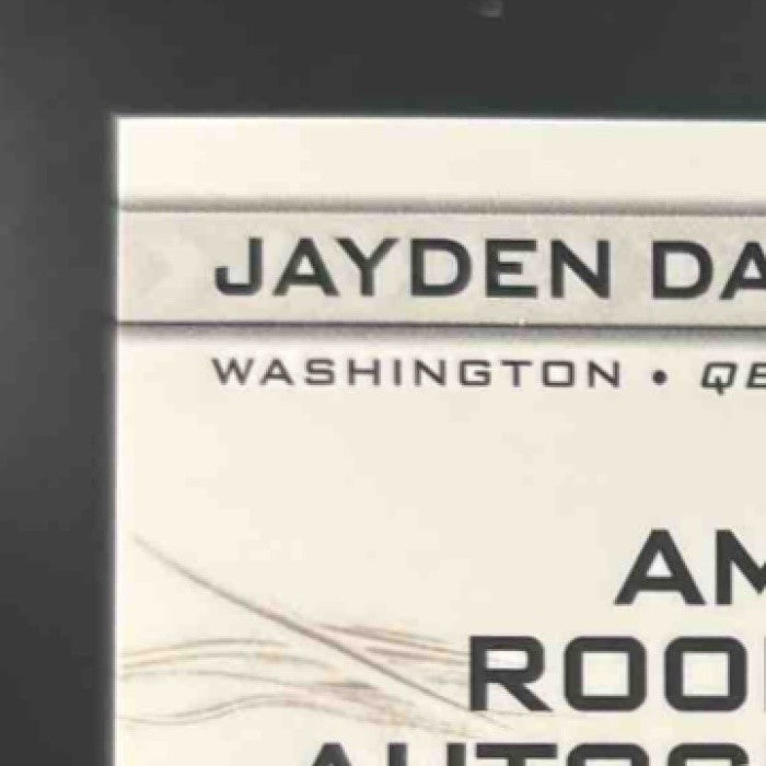2024 Topps Resurgence Jayden Daniels Amped Up Patch Auto Gold /50 MEM RC - Sports Cards