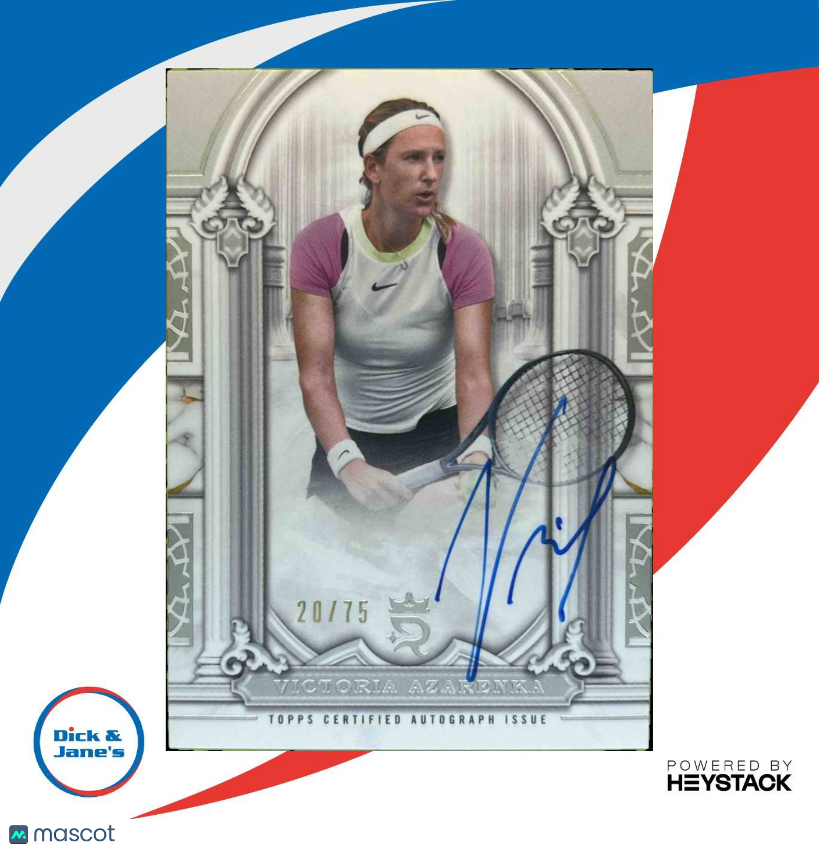 2024 Topps Royalty Collection Victoria Azarenka Imperial Ink 20/75 #II-VAA Auto - Sports Cards