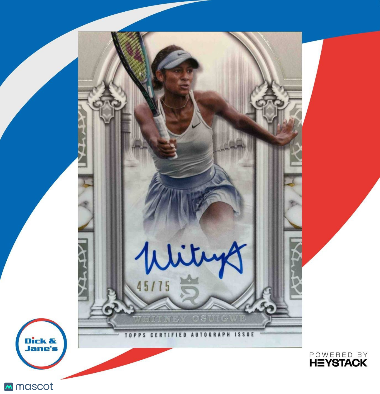 2024 Topps Royalty Collection Whitney Osuigwe Imperial Ink 45/75 #II-WOE Auto - Sports Cards