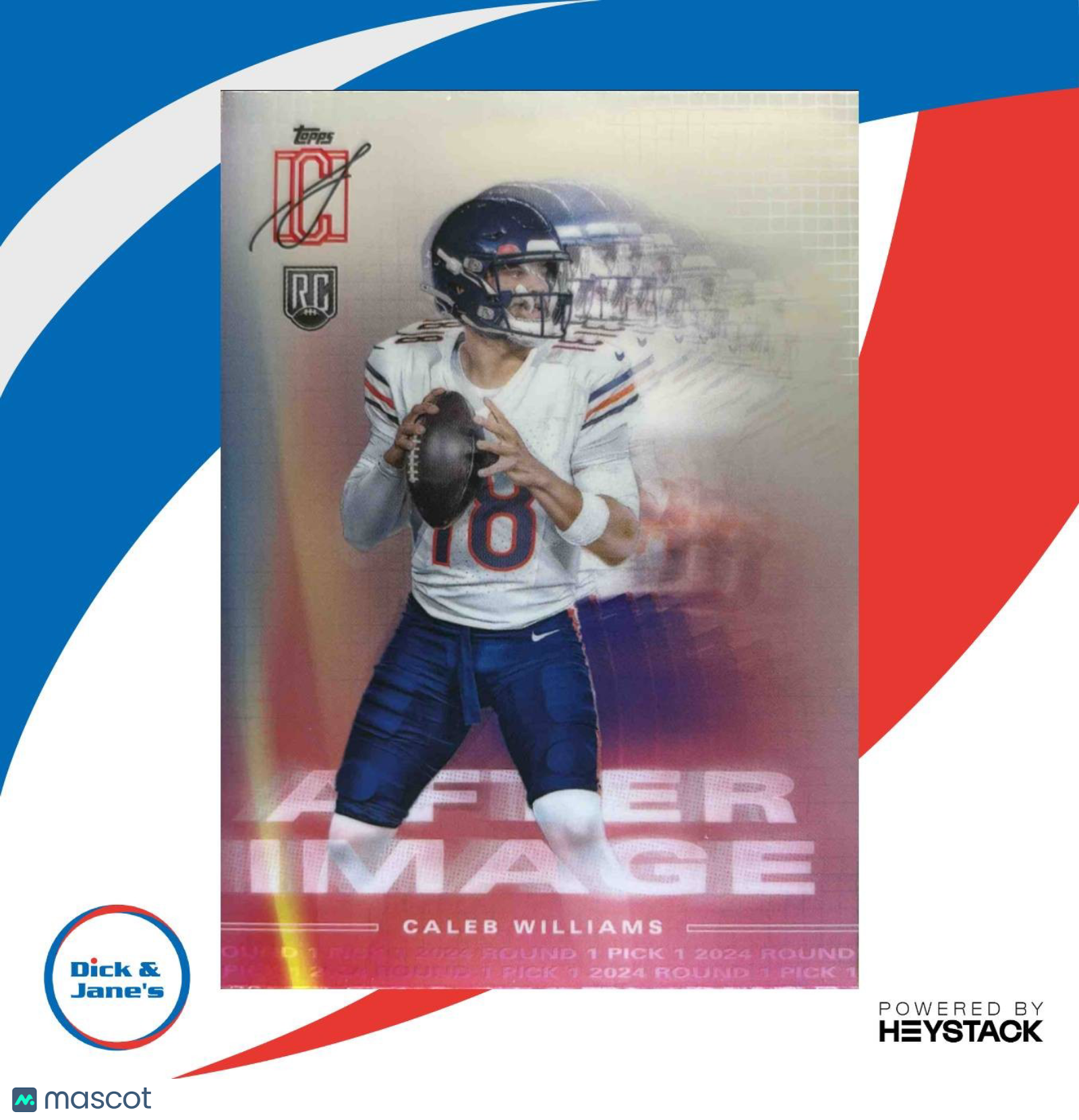 2024 Topps Signature Class Caleb Williams After Image #AI-6 RC Chicago Bears - Sports Cards