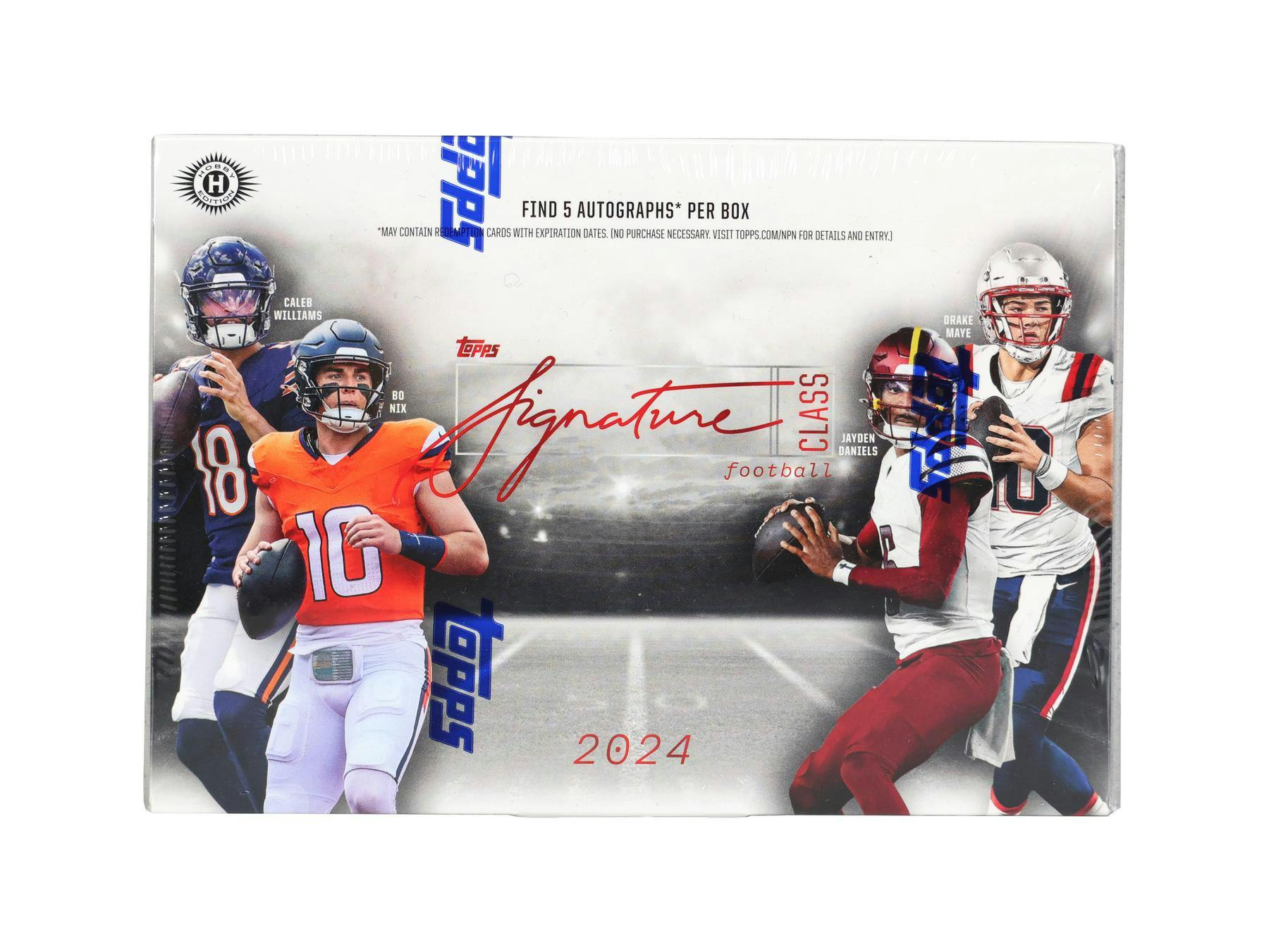 2024 Topps Signature Class Football Hobby Box (5 Autographs / Box) May 16th - NFL Hobby Box