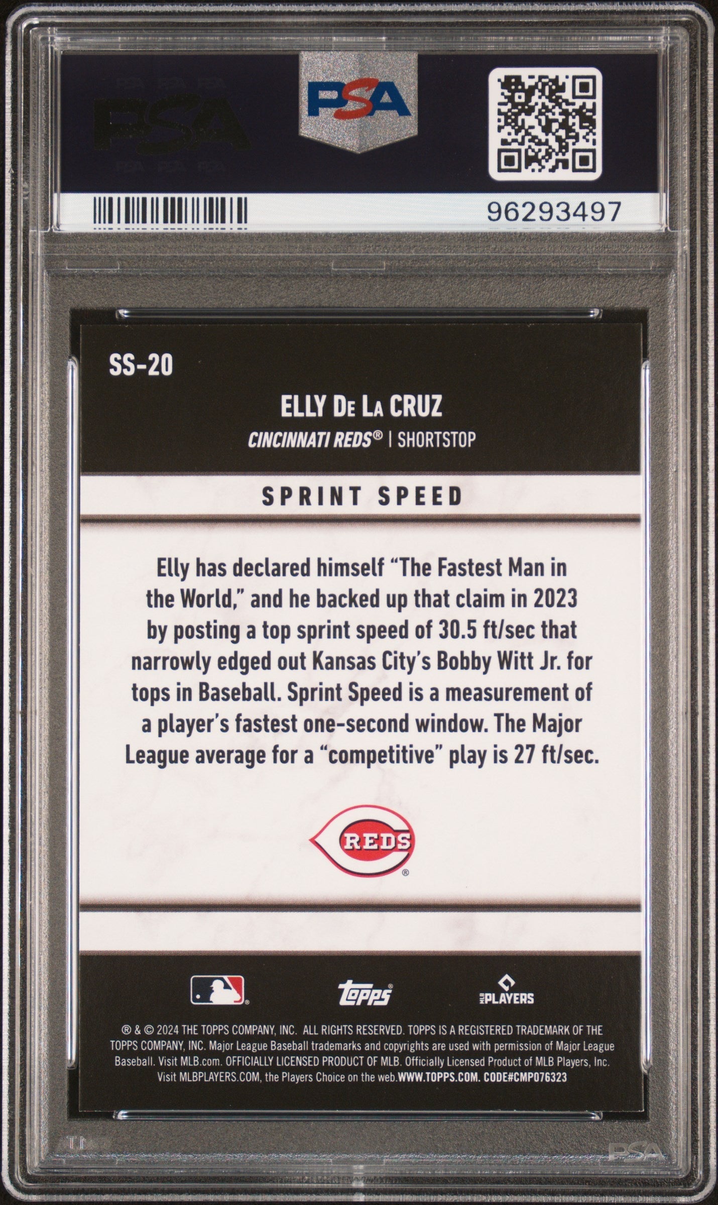 2024 Topps Significant Statistics Elly De La Cruz #SS20 PSA 10 - Graded Sports Cards