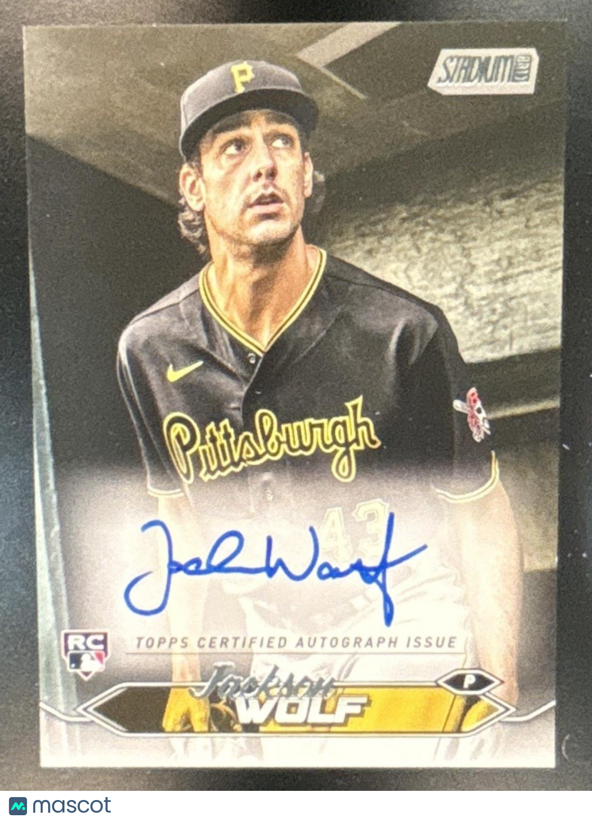 2024 Topps Stadium Club Jackson Wolf Auto #SCBA-JWF RC Pittsburgh Pirates - Sports Cards