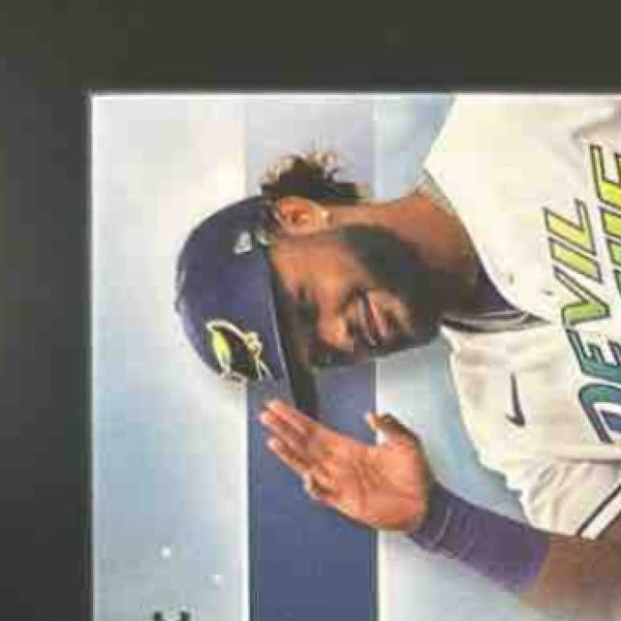 2024 Topps Stadium Club Junior Caminero Design Variations Auto /50 RC Rays - Sports Cards