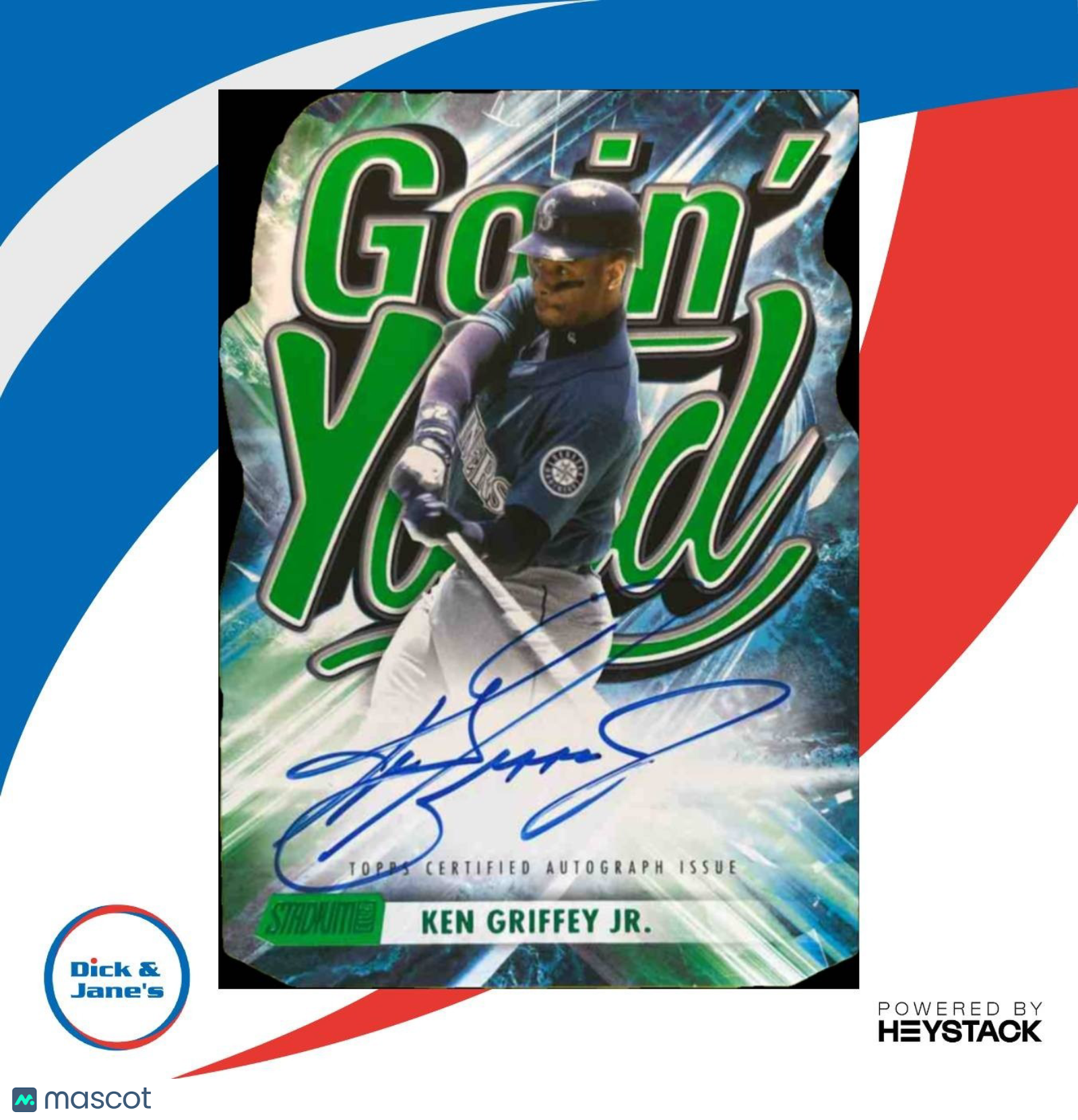 2024 Topps Stadium Club Ken Griffey Jr. Goin’ Yard Auto Green 2/5 Mariners - Sports Cards