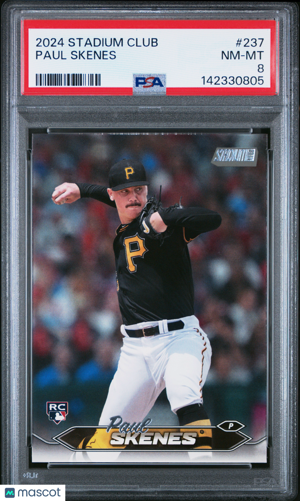 2024 Topps Stadium Club Paul Skenes Rookie #237 PSA 8 Pittsburgh Pirates - Graded Sports Cards