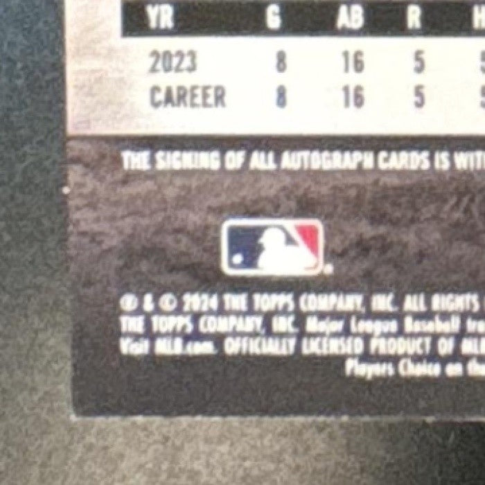 2024 Topps Stadium Club Weston Wilson Auto Red /50 RC Philadelphia Phillies - Sports Cards