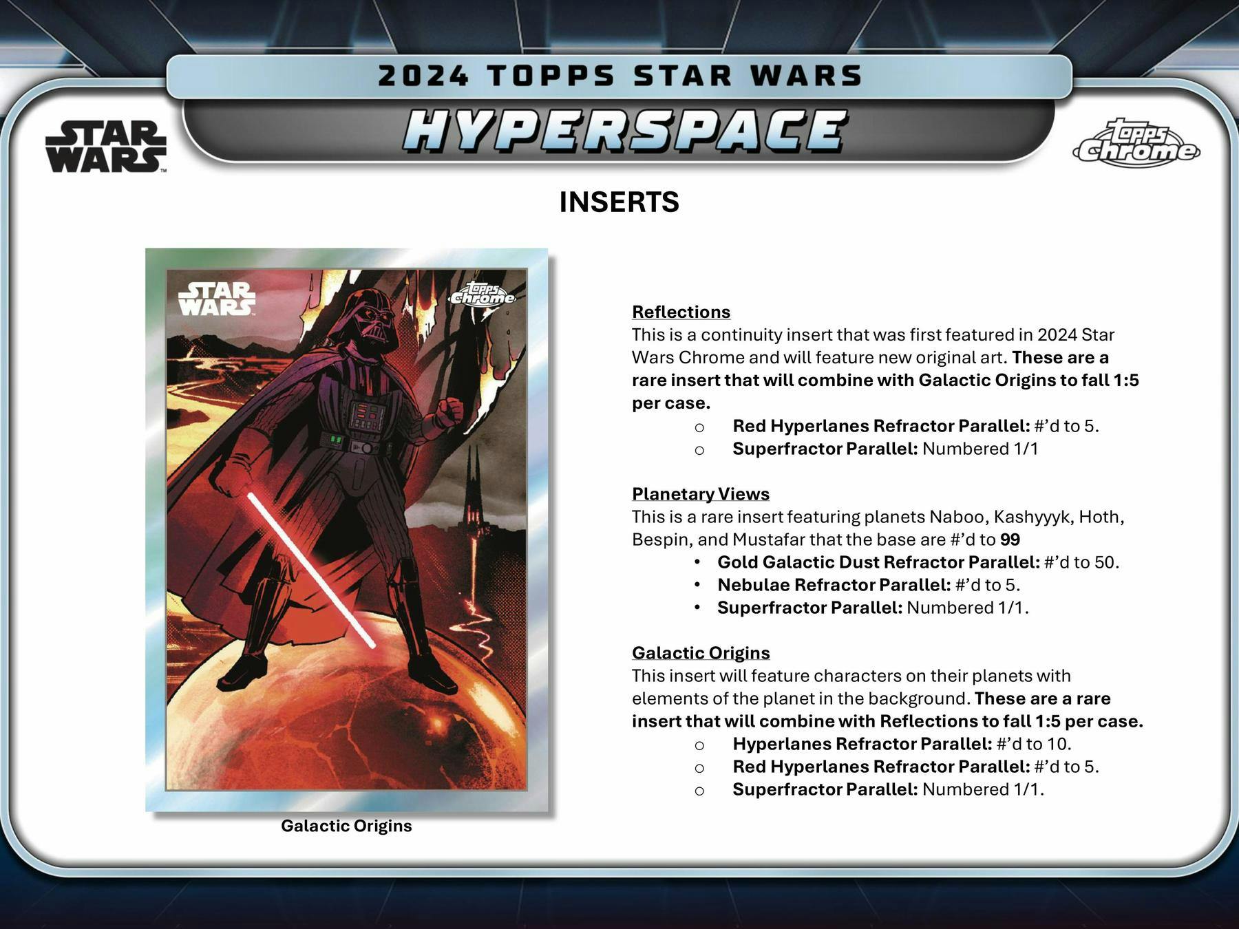 2024 Topps Star Wars Hyperspace Hobby Box (Pack Option Available) Collectible Trading Cards
