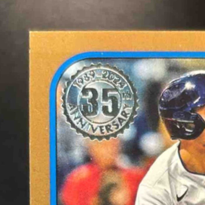 2024 Topps Steven Kwan 1989 Baseball 35th Anniversary Auto Gold /50 Guardians - Sports Cards