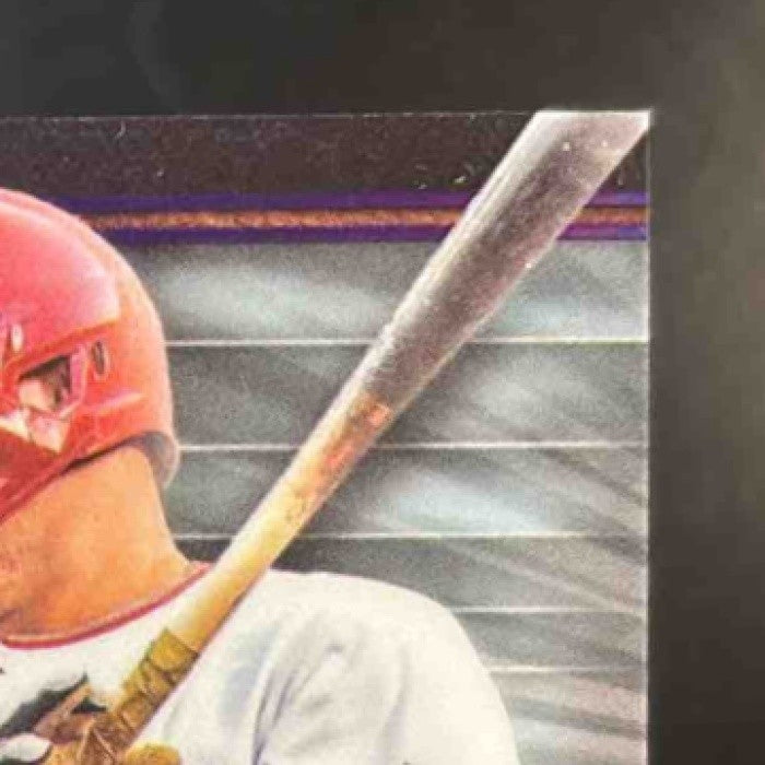 2024 Topps Tribute Mike Trout Triple Relics Purple /50 Los Angeles Angels - Sports Cards