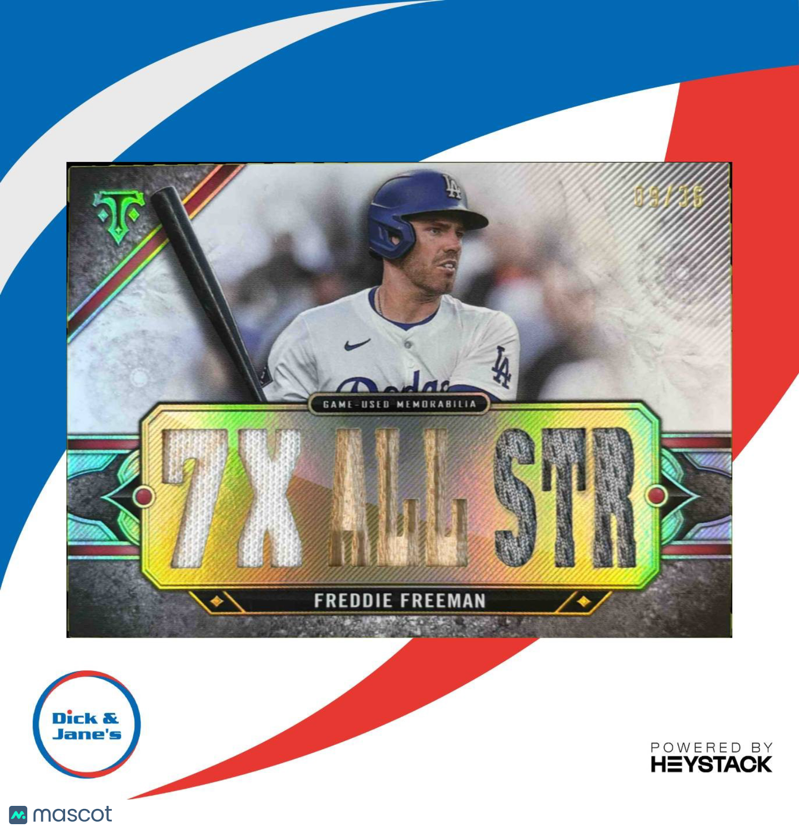 2024 Topps Triple Threads Freddie Freeman Relics /36 #TTR-FF2 Los Angeles Dodger - Sports Cards