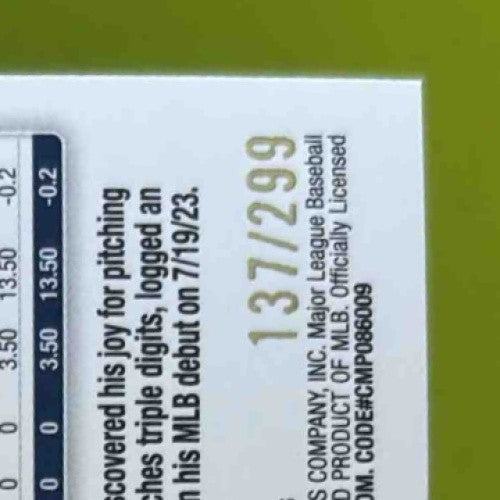 2024 Topps Update Alex Speas Orange Crackle Foilboard 137/299 RC Houston Astros Sports Cards