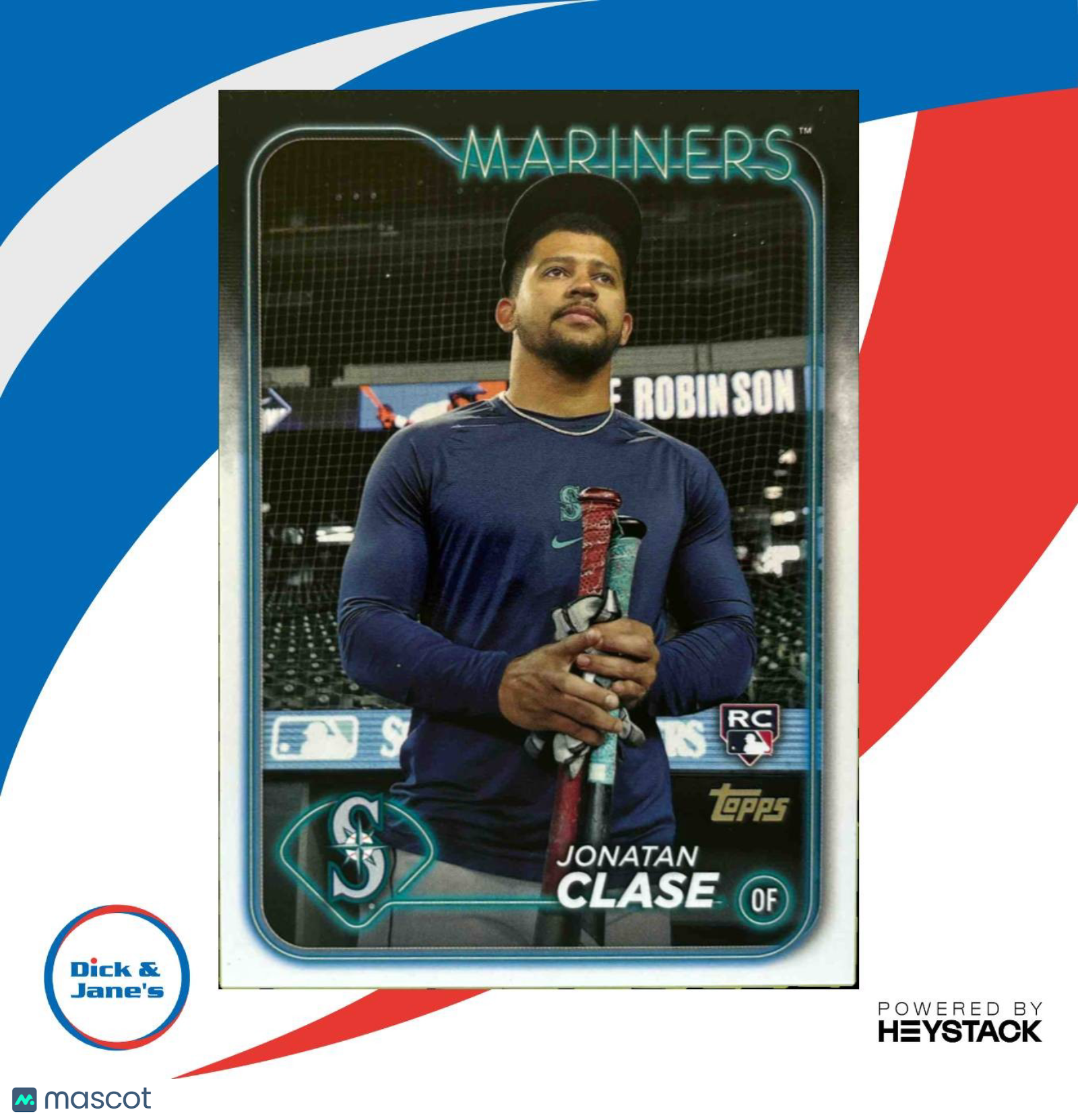 2024 Topps Update Jonatan Clase Golden Mirror SP #US35 RC Seattle Mariners - Sports Cards