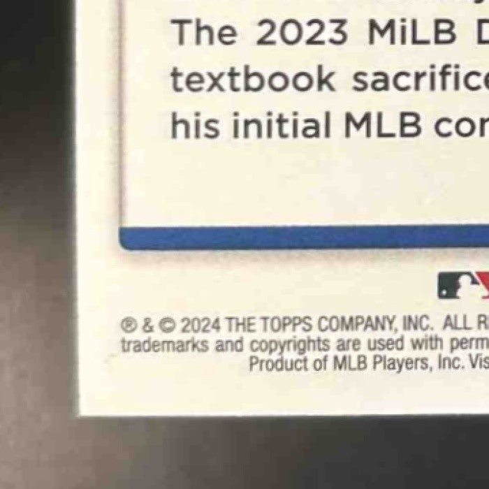 2024 Topps Update Pete Crow-Armstrong Father’s Day Powder Blue /50 #US91 RC Cubs - Sports Cards