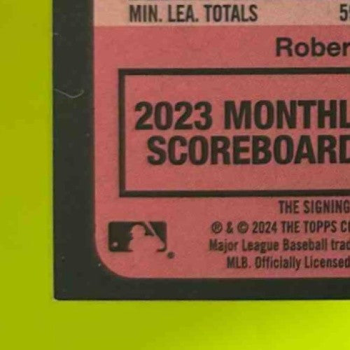 2024 Topps Update Robert Gasser 1989 Chrome Silver Pack Auto 161/199 RC Brewers - Sports Cards