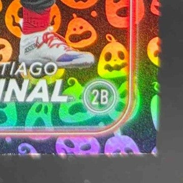 2024 Topps Update Santiago Espinal Holiday Jack O’Lantern #US307 Cincinnati Reds - Sports Cards