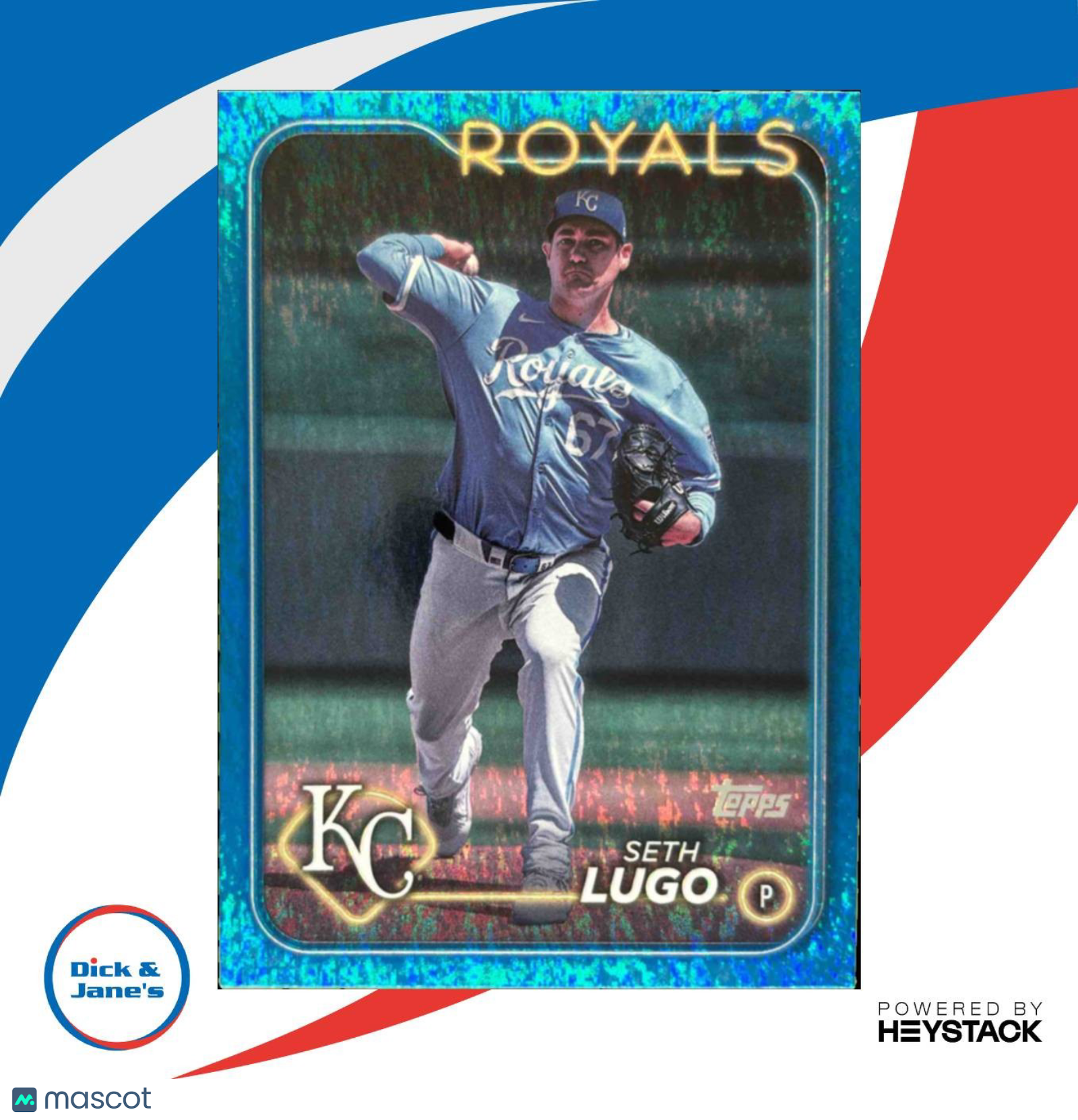 2024 Topps Update Seth Lugo Blue Holofoil 279/999 #US293 Kansas City Royals - Sports Cards