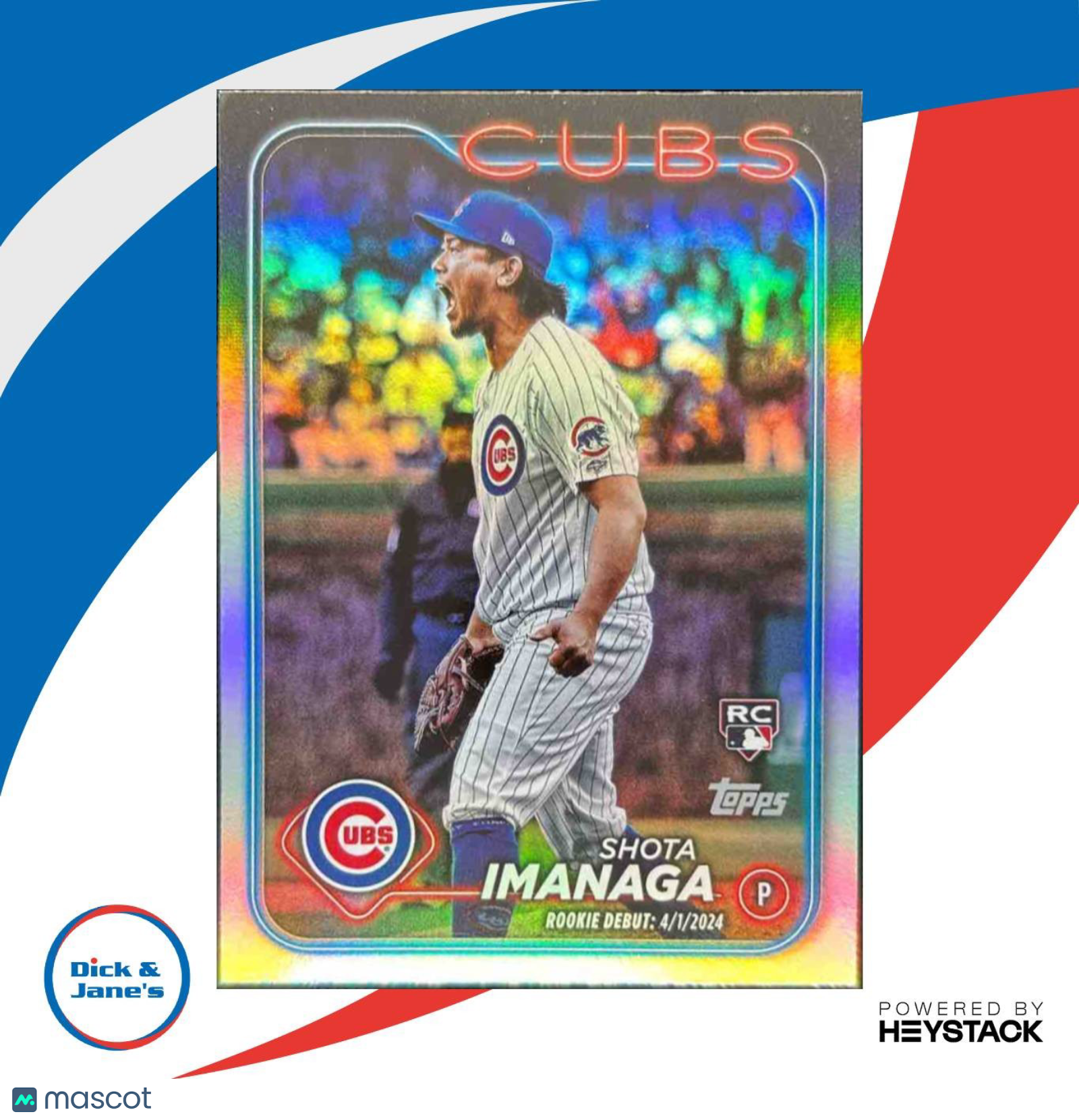 2024 Topps Update Shota Imanaga Rainbow Foil #US281 Chicago Cubs - Sports Cards