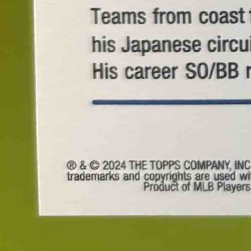 2024 Topps Yoshinobu Yamamoto All Star Game #553 RC Los Angeles Dodgers - Sports Cards