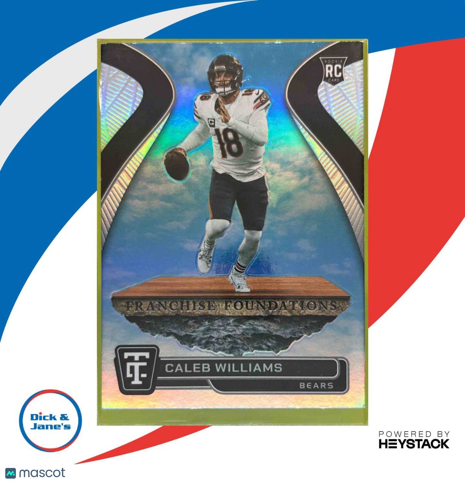 2024 Totally Certified Caleb Williams Franchise Foundations #1 Chicago Bears - Sports Cards