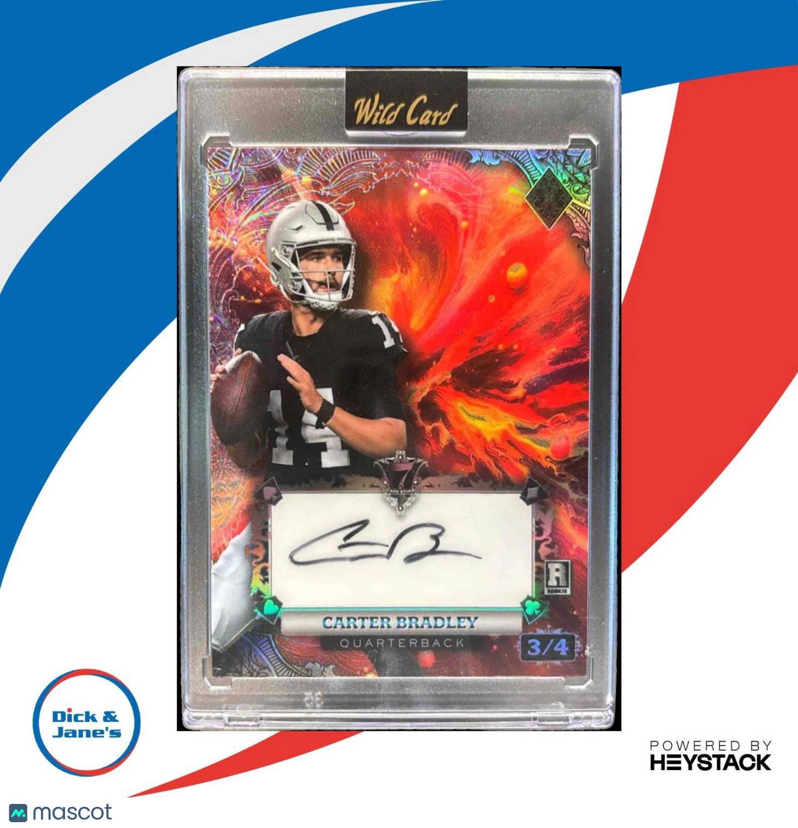 2024 Wild Card 7 Studs Carter Bradley Auto /4 #AD7CG-CB Auto - Sports Cards