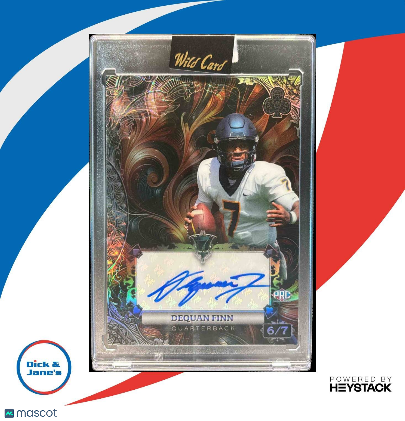 2024 Wild Card 7 Card Studs Dequan Finn 6/7 Copper #AC7CS-DF - Sports Cards