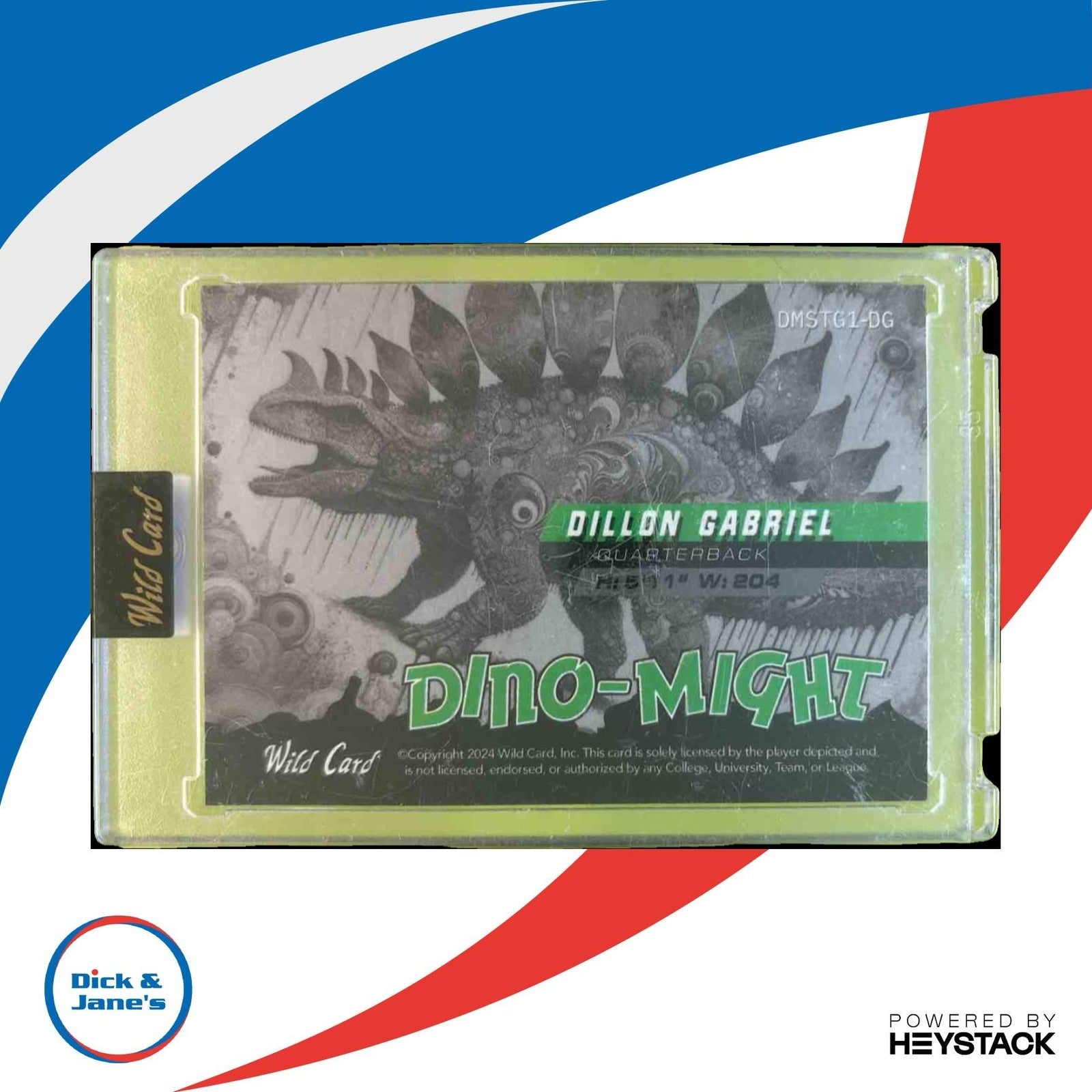 2024 Wild Card Alumination DinoMight Dillon Gabriel Stegosaurus /12 - Sports Cards