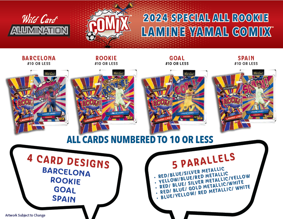 2024 Wild Card Alumination Lamine Yamal Rookie Comix Box - Soccer Hobby Box