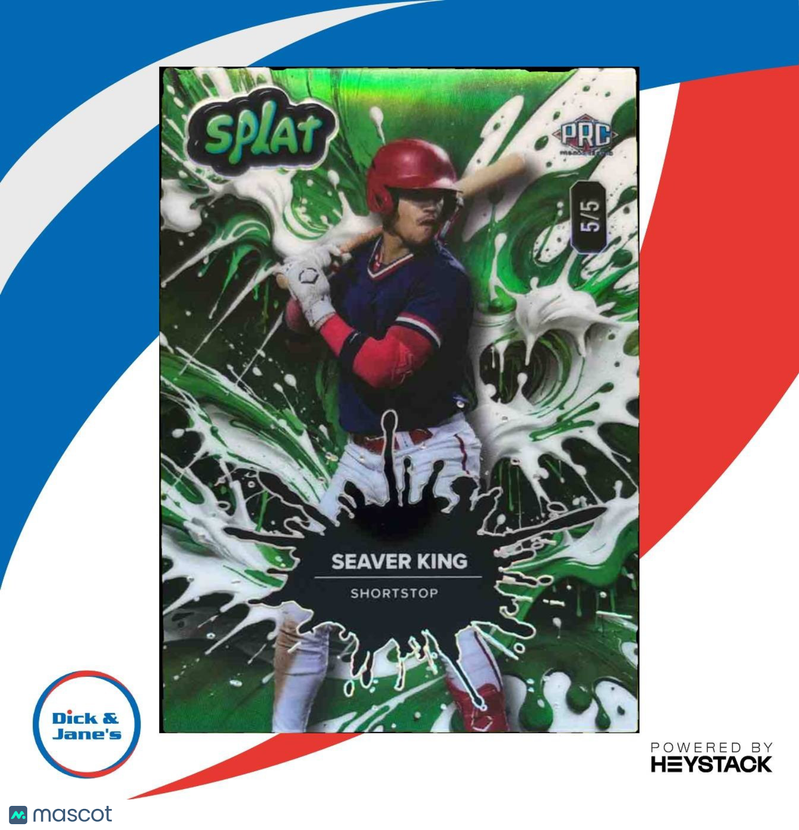 2024 Wild Card Alumination Splat Seaver King Green /5 - Sports Cards