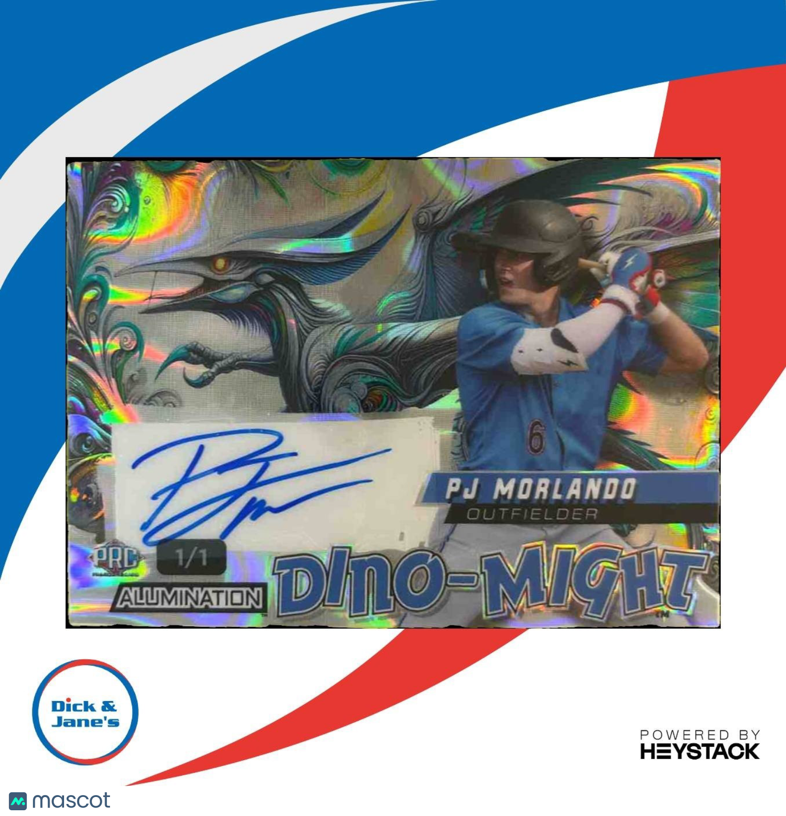 2024 Wild Card Dino-Might Auto 1/1 PJ Morlando - Sports Cards